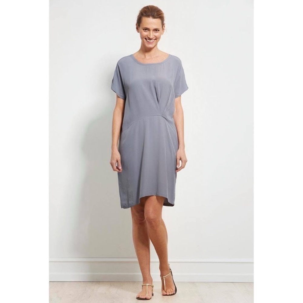 Masai Copenhagen Omia Black Short Sleeve Dress size small Lagenlook